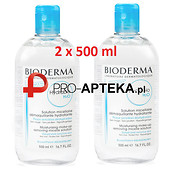 BIODERMA HYDRABIO H2O płyn micelarny DUOPAK 2x500ml